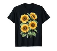 Sunflower Cute Flowers Summer Floral Value Graphic T-Shirt