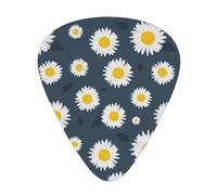 Sunflower Daisy Floral Neck,12 Pcs Guitar Pick,3 Different Thickness Plectrums for Acoustic Guitar Bass Ukulele (0.46mm 0.96mm 0.71mm)