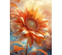 Sunflower Diamond Art Kits Adults, 5D Diamond Painting Flower Pattern Design, DIY Full Square Drill Dimond Painting, Crystal Art Kits for Adults Beginner for Home Wall Decor, Gifts 50x70cm -yxy2506Y1