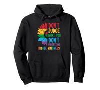 Sunflower Don't Judge What You Don't Understand LGBT Pride Pullover Hoodie