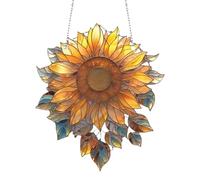 Sunflower Dream Catcher,Sunflower Dream Catcher - Exquisite Sunflower Acrylic Window Decor, Sunflower Wall Art,Vibrant Sunflower Decor for Home, Flower Dream Catcher