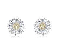 Sunflower Earrings Sterling Silver Flower Stud Earrings Sunflower Jewelry Gifts for Women