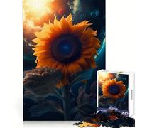 Sunflower Earth Sun Moon Jigsaw Puzzles for Adults1000 Piece Sharp Logic Toy Together Fun Tight Cut Memorable Gift 50x75cm