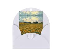 Sunflower Elegant Greeting Card On Premium Pearl Paper â€“ Perfect For Christmas, Birthday, Wedding & Valentineâ€™s Day â€“ Blank Inside For Personal Message