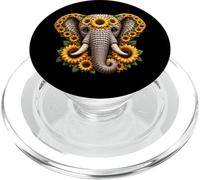 Sunflower Elephant Flower Gardening Floral PopSockets PopGrip for MagSafe