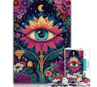Sunflower Eyes 1000 Pieces Jigsaw Puzzles for Adults And Teens,Stress Reliever Difficult Challenge Enhance Love between Couples 38x26cm