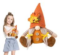 Sunflower Faceless Doll | Fall Decoration Dwarf with Maple,Plush Swedish Gnomes Ornaments for Autumn Harvest Party Home Decor Supplies, Housewarming Present