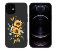Sunflower Faith Butterfly Slim Phone Case Suitable for iPhone 12 Series