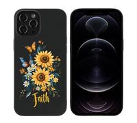 Sunflower Faith Butterfly Slim Phone Case Suitable for iPhone 12 Series