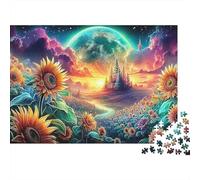 Sunflower Fantasy 1000 Piece Jigsaw Puzzle Highly Playable Puzzle Great Gift for Elders, Seniors, Adults & Kids 38x26cm/1000pcs