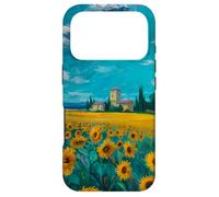 Sunflower Field in Farmhouse Country Art, A Late Summer Case for iPhone 17 Pro