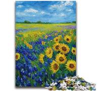 Sunflower Field Jigsaw Puzzles for Adults 2000 Jigsaws,Challenging Game And Family Play with Fully Interlocking Randomly Shaped Pieces (70X100cm)