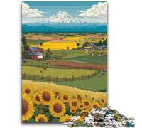 Sunflower Field Jigsaws Puzzles 2000 Pieces for Adults Gifts,Staycation Kill Time Every Piece Is Unique - Challenging Family Fun Game (70X100cm)