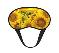 Sunflower Field Print Adjustable Eye Cover for Sleeping, Comfortable, Pressure-Free and Breathable Sleeping Masks