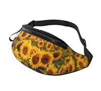 Sunflower Field Printed Fanny Pack for Men Women Crossbody Waist Bag Pack Bum Bag with Adjustable Strap for Hiking Running Travel Cycling