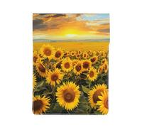 Sunflower Field Printed Laptop Sleeve Bag 13-Inch - Leather Laptop Sleeve Case Shockproof Protective Computer Cover Bag