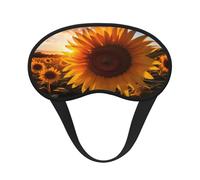 Sunflower Field Sunset Print Fashion Sleep Eye Mask for Men Women, 100% Blackout Eye Mask, Soft Covering Strong Light, Suitable for Travel/Yoga/Nap