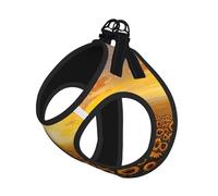 Sunflower Field Sunset Sea Of Flowers Print Dog Harness Adjustable Walk Puppy Harnesses Leash Clips Pet Harnesses Training Pet Vest