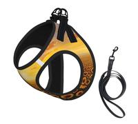 Sunflower Field Sunset Sea Of Flowers Print Dog Harness Adjustable Walk Puppy Harnesses Leash Clips Pet Harnesses Training Pet Vest