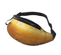 Sunflower Field Sunset Sea of Flowers Print Unisex Pack Waist Bag Adjustable Lightweight Travel Accessory Purse Outdoor Gear