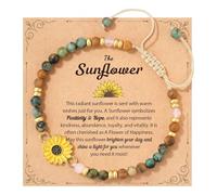 Sunflower For Women - Of Positivity Strength & Love For Birthday Christmas Or Thank You Occasion Sunshine Sunflower Bracelet Friends Coworkers Mens Watch Digital (C, One Size)