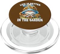 Sunflower Gnome Dad For Mom Life Is Better In The Garden PopSockets PopGrip for MagSafe