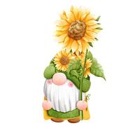 Sunflower Gnome Vinyl Sticker Bedroom Car Summer Nursery Laptop Wall Decal a948 (X Large)