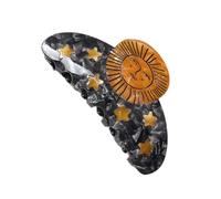 Sunflower Hair Claw Clips - Strong Holding Clasp Design, Decorative Floral Grip | Elegant Acrylic Star Snails Barrettes for Teens, Ladies, Casual Outfits, Hairdos, Vacation Styling, Beach, Party Use