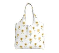 Sunflower Hand Painted Floral Print Canvas Tote Bags for Women Reusable Grocery Bag Large Gym Canvas Cloth Pouchportable Shopping Handbag