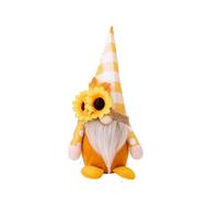 Sunflower Harvest Gnome Plush Toy, 29cm Autumn Maple Leaf and Sunflower Polka Dot Figure, Perfect for Farmhouse Tiered Trays and Holiday Home Decor (Model A)