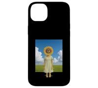 Sunflower Head Girl Glitch Liminal Dream Field Weirdcore Case for iPhone 14 Plus