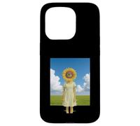 Sunflower Head Girl Glitch Liminal Dream Field Weirdcore Case for iPhone 15 Pro