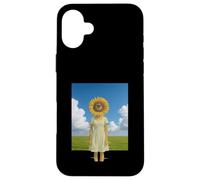Sunflower Head Girl Glitch Liminal Dream Field Weirdcore Case for iPhone 16 Plus