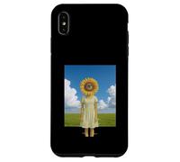 Sunflower Head Girl Glitch Liminal Dream Field Weirdcore Case for iPhone XS Max
