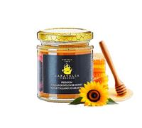 Sunflower Honey 250g Caravella Fine Food | Italian Aromatic Floral Creamy Amber color Mild sweet | Low Glycemic Index Antioxidant Digestive Health | Ideal for Toast Croissant Granola Sweeten Tea