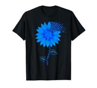 Sunflower Human Trafficking Awareness Blue Ribbon Save Kids T-Shirt
