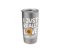 Sunflower I Just Really Love Sunflowers Stainless Steel Insulated Tumbler