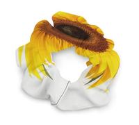 Sunflower Isolated Scrunchies for Women No Damage Hair Ties Big Elastic Ponytail Holder Gentle On Hair Scrunchies Stylish Hair Accessories Soft Hair Bands Cute No-Crease Pony Tail