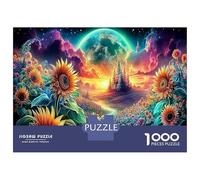Sunflower Jigsaw Puzzles 1000 Pieces for Adults, Puzzle 1000 Piece Fantasy Galaxy Impossible Puzzle Gifts 38x26cm/1000pcs