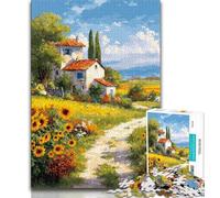 Sunflower Jigsaw Puzzles for Adults 1000 Piece Puzzle,Challenging Game And Family Play Wall Decoration Unique Birthday And Xmas Gifts (50x75cm)