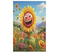 Sunflower Jigsaw Puzzles for Adults 1000 Piece Wooden Puzzle for Kids Challenging Game （78×53cm）