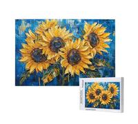 Sunflower Jigsaw Puzzles for Adults 3000 Flower Puzzles for Adults Wooden, Funny/Difficult/Impossible/Challenging Decompression Games, As a Birthday for Women and Men ML-1700