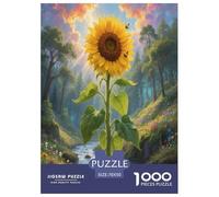 Sunflower Jigsaw Puzzles Puzzles for Adults Kids. 1000 Piece Whimsical Challenge Toy Educational Game Home Decoration for Educational Games Gifts 70x50cm/1000pcs
