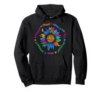 Sunflower Kindness Peace Equality Love Inclusion Diversity Pullover Hoodie