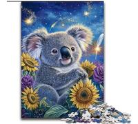 Sunflower Koala 1000 Piece Jigsaw Puzzle for Adults And Teenagers, Toys Educational Games Stress Relieving Wishlist with Santa Claus (26x38cm)