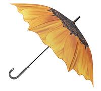 Sunflower Ladies Umbrella | Large Automatic Opening | 2 People Fancy Lightweight Waterproof Umbrellas For Women and Men | Ladies Flower Folding Brollies | Sunflower Gifts