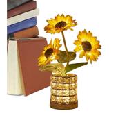 Sunflower Lamp | Wireless Table Lamp |/13.39x4.72 inches Small Night Light | Continuously Dimmable S mall Ni GHT Light, Gift for Mum for Valentine's Day, Mother's Days, Christmas Bedroom Nur