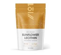 Sunflower Lecithin Powder 100g - De-Oiled 97% Essential Fat - Premium Quality - Resealable and Recyclable Pouch by Alpha01