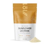 Sunflower Lecithin Powder 250g - De-Oiled 97% Essential Fat - Premium Quality - Resealable and Recyclable Pouch by Alpha01