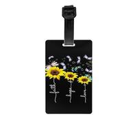 Sunflower Luggage Tags - Eye-Catching Bag Tags for Easy Identification,to Provide Convenience and Style During Your Travels.